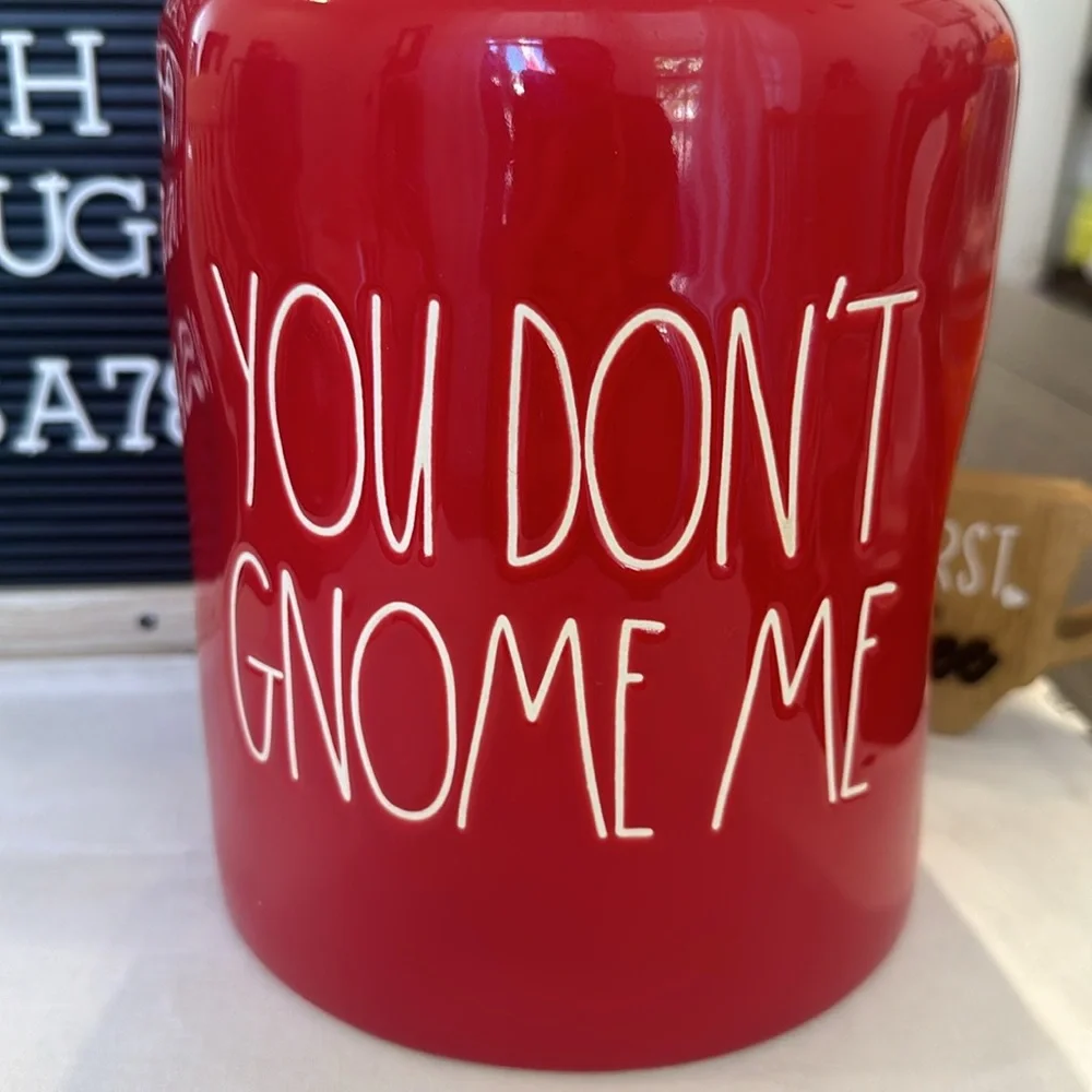 RAE DUNN YOU DON’T GNOME ME Canister.